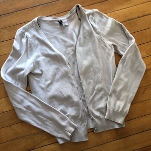 Light grey H&M cardigan.